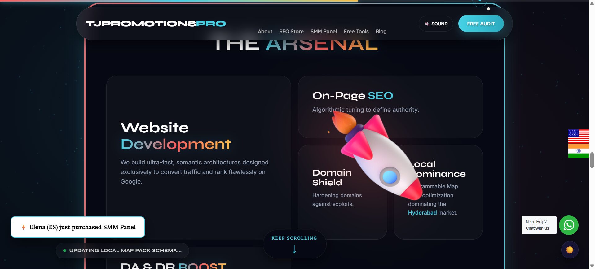 Premium digital marketing agency website architecture after upgrade